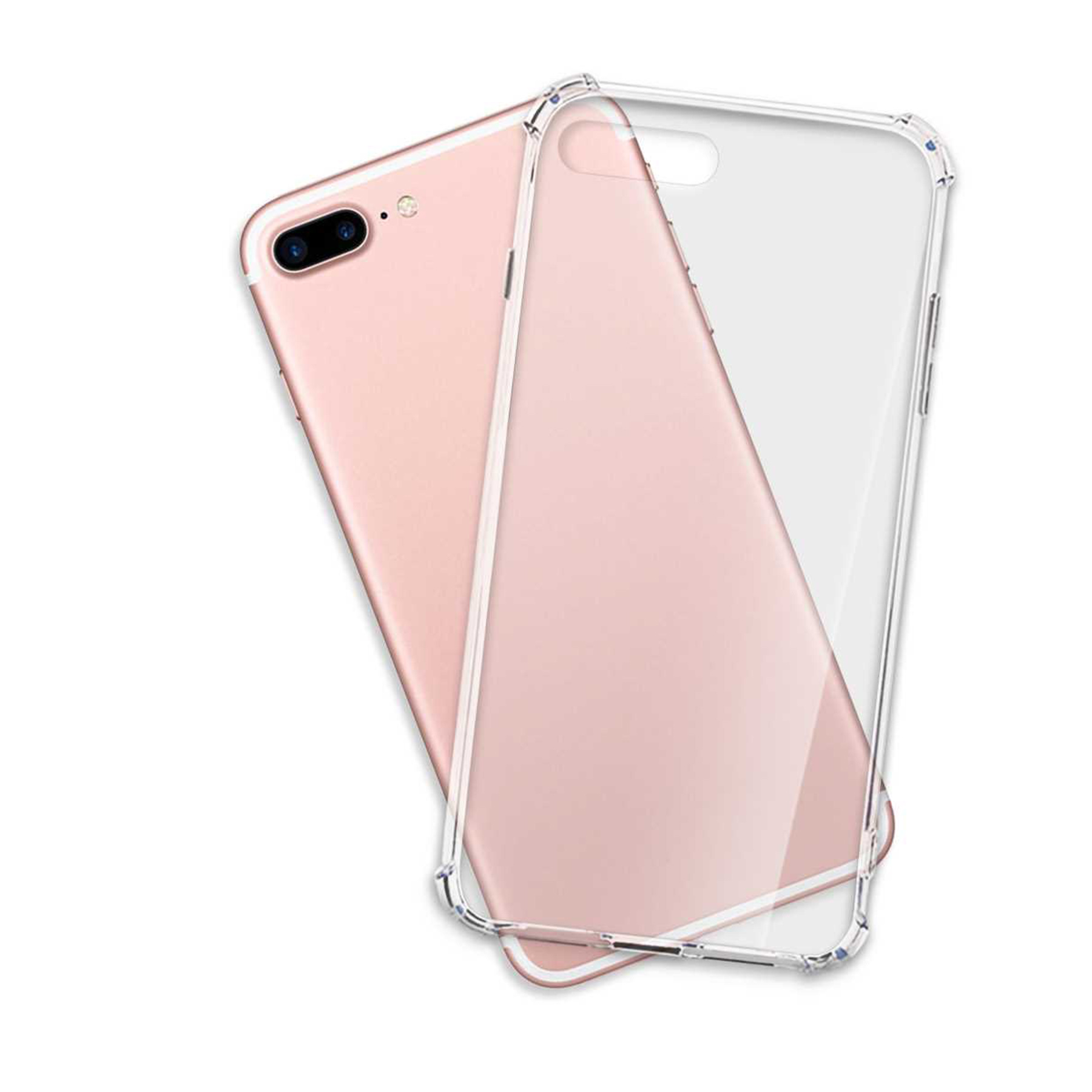 iPhone MORE MTB ENERGY Apple, Plus, 7 Case, Armor 8 Transparent Plus, Clear Backcover, iPhone
