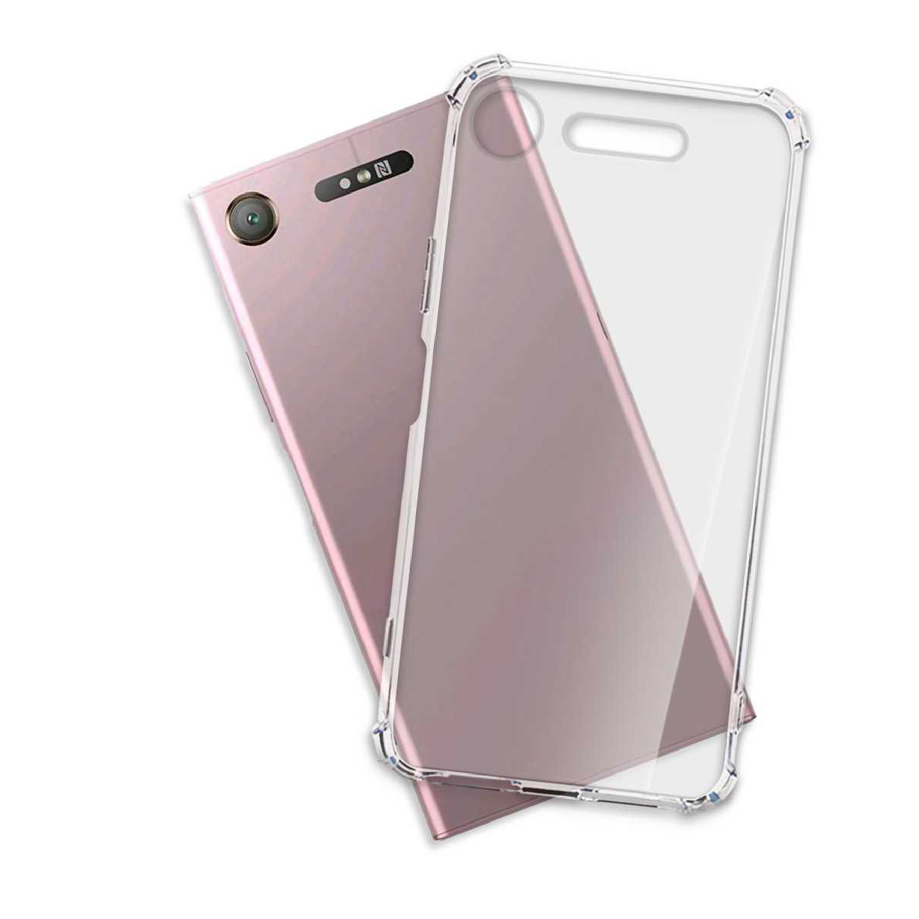 MTB MORE ENERGY Clear Armor Transparent Xperia Backcover, XZ1, Sony, Case