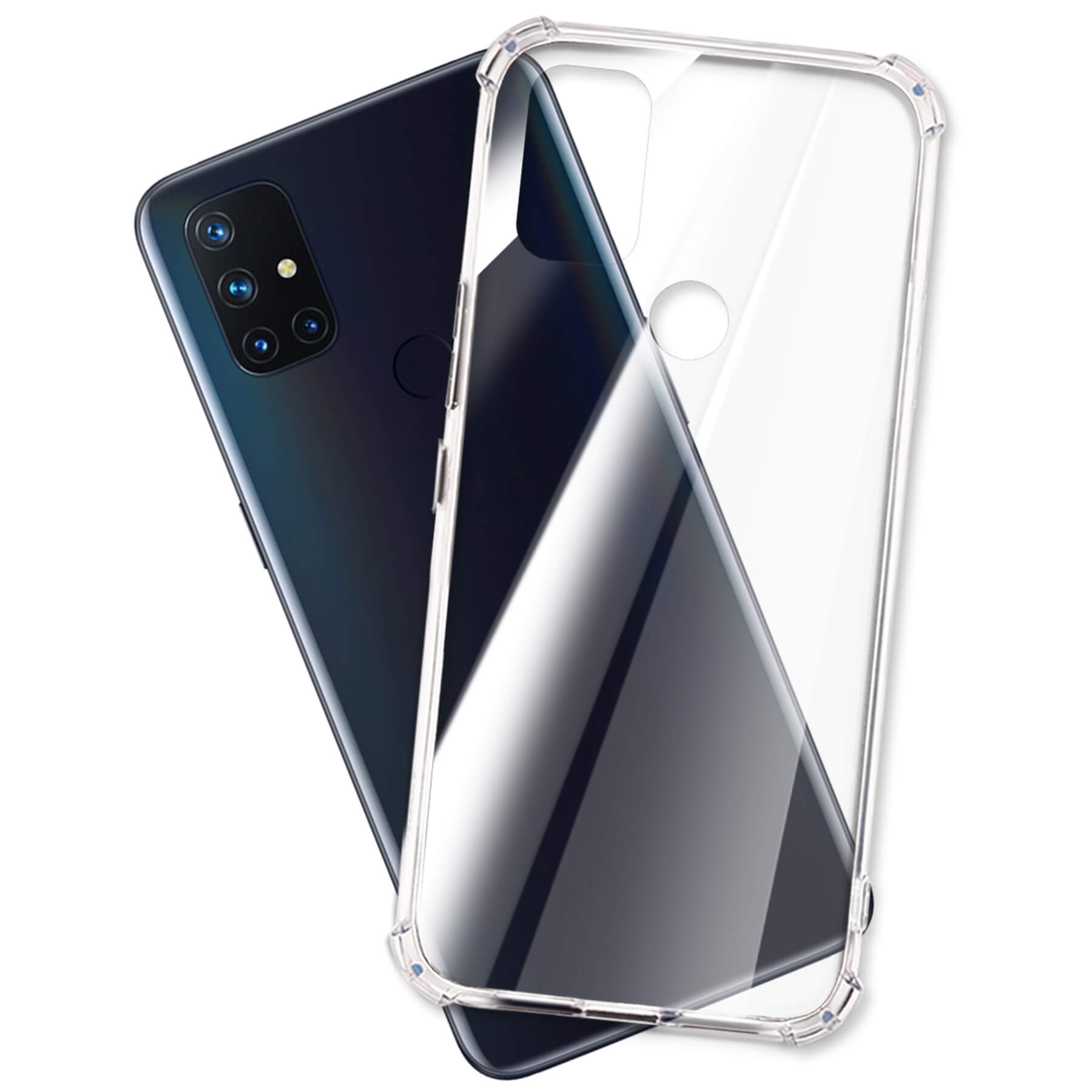 MTB MORE ENERGY Backcover, Transparent Clear Nord N100, Armor Case, OnePlus