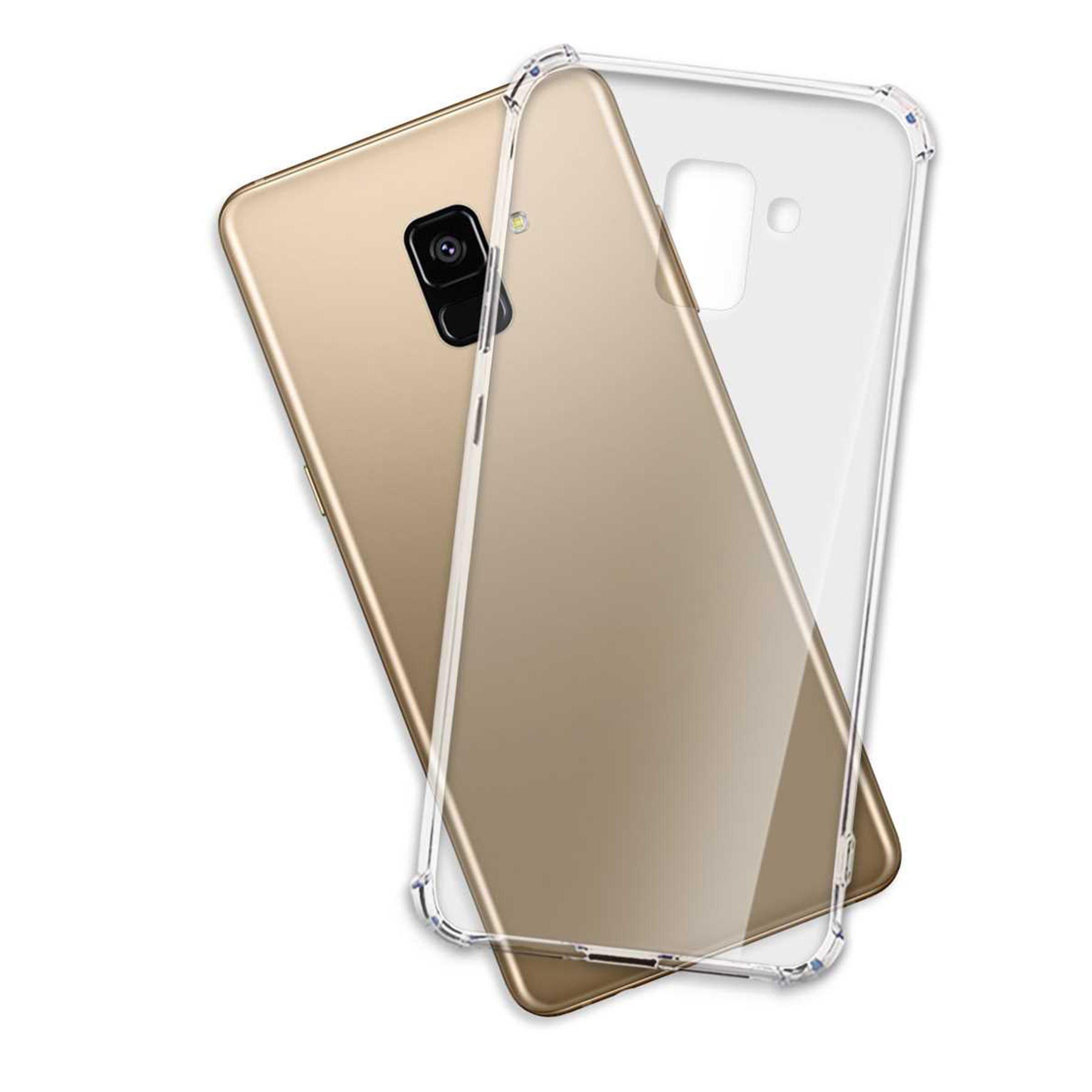 MTB MORE Transparent ENERGY Clear Backcover, Case, Armor Galaxy Samsung, A8 2018