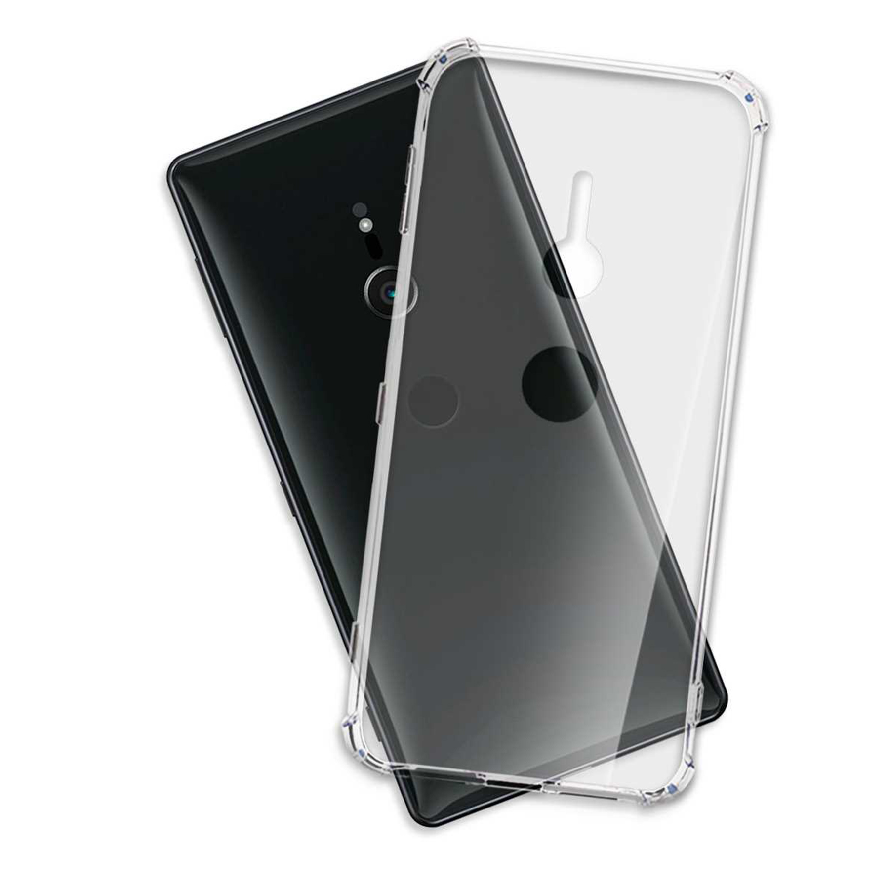 Xperia MORE ENERGY MTB Case, Transparent Armor Backcover, Sony, Clear XZ2,
