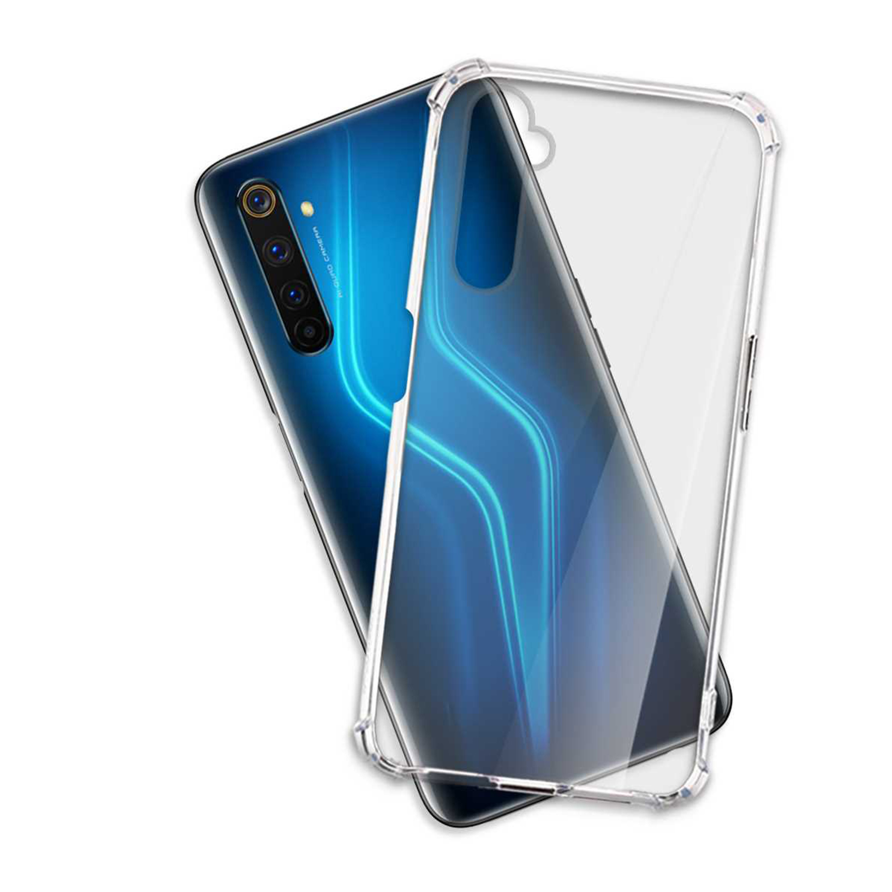 MTB MORE ENERGY Clear Transparent Pro, Realme, Armor Backcover, 6 Case
