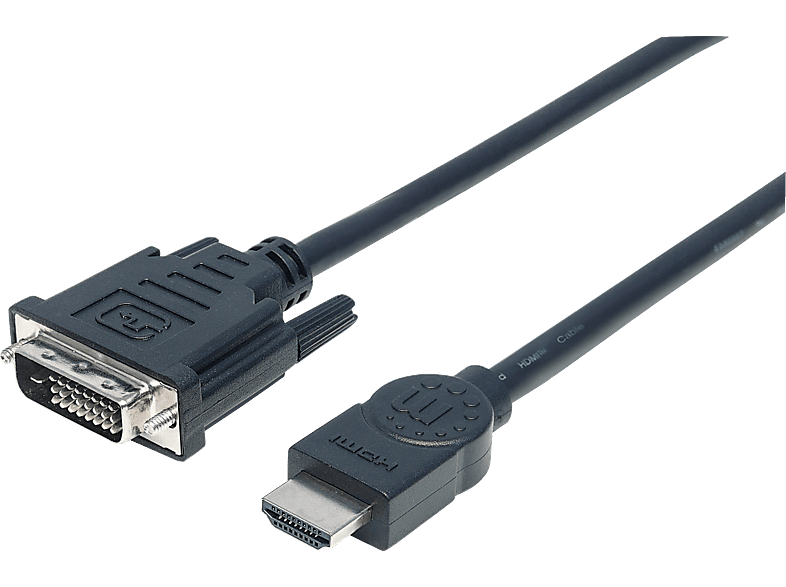 MANHATTAN MANHATTAN HDMI auf DVI-Kabel Anschlusskabel zu DVI HDMI