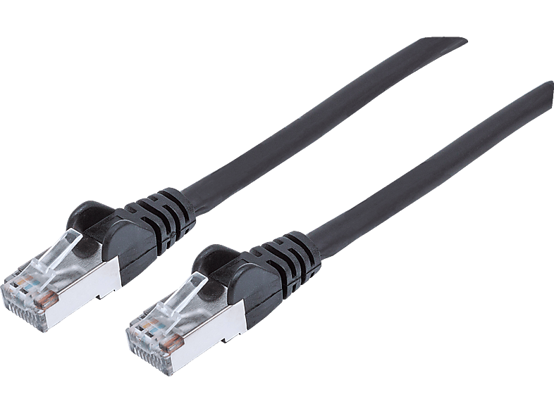 INTELLINET INTELLINET Netzwerkkabel mit Cat6a-Stecker und Cat7-Rohkabel, S/FTP, Verlegekabel, 2,00 m