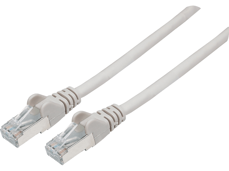 INTELLINET INTELLINET Netzwerkkabel mit Cat6a-Stecker und Cat7-Rohkabel, S/FTP, Verlegekabel, 1,00 m
