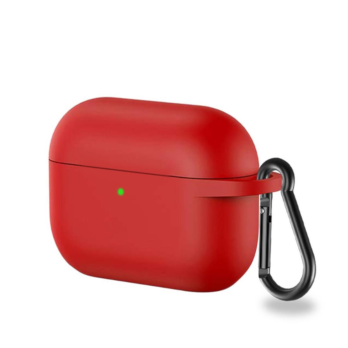 COVERKINGZ Silikoncover Ladecase für Herren, Rot, Apple 75430 Pro AirPods