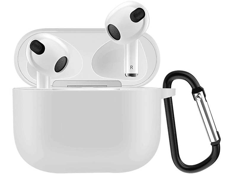 COVERKINGZ Silikoncover Ladecase Apple 3 Unisex, 76801 für AirPods Weiß