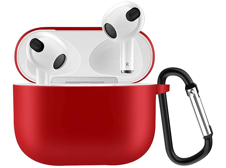 COVERKINGZ Silikoncover Ladecase für Apple AirPods 3 Rot, Unisex, 76805