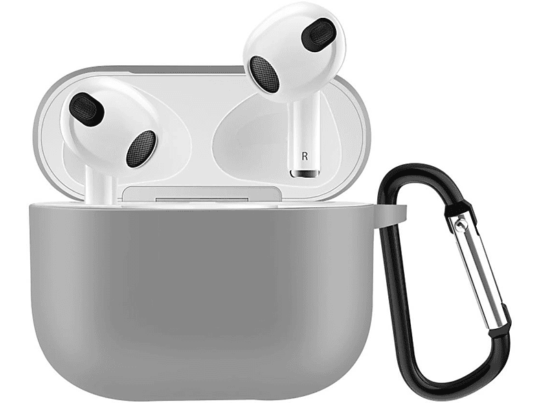 COVERKINGZ Silikoncover Ladecase für Apple AirPods 3 Grau, Herren, 76802