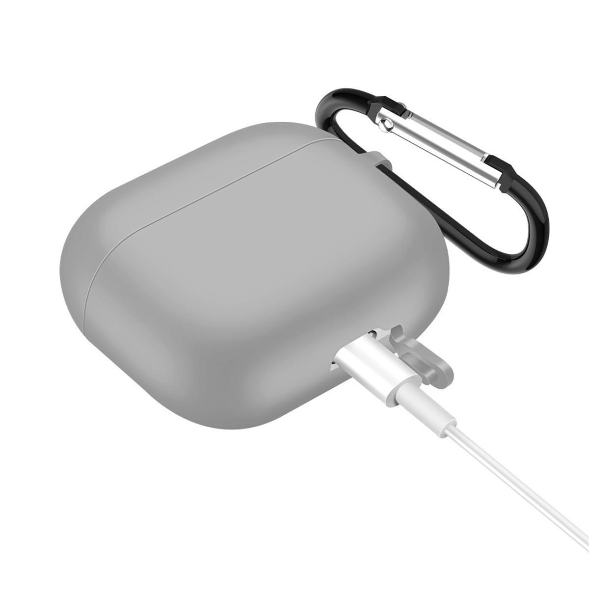 AirPods Grau, Ladecase Silikoncover COVERKINGZ Herren, für 76802 Apple 3