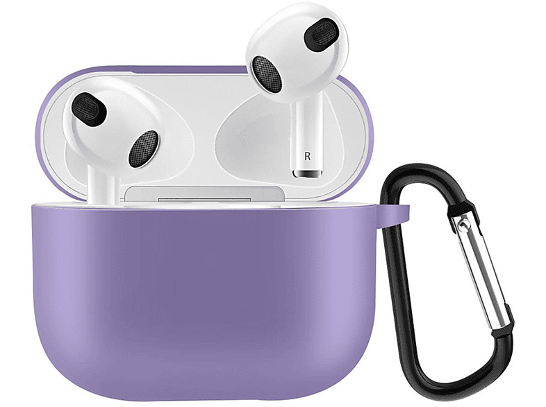 COVERKINGZ Silikoncover Ladecase für Apple AirPods 3 Lila, Damen, 76811