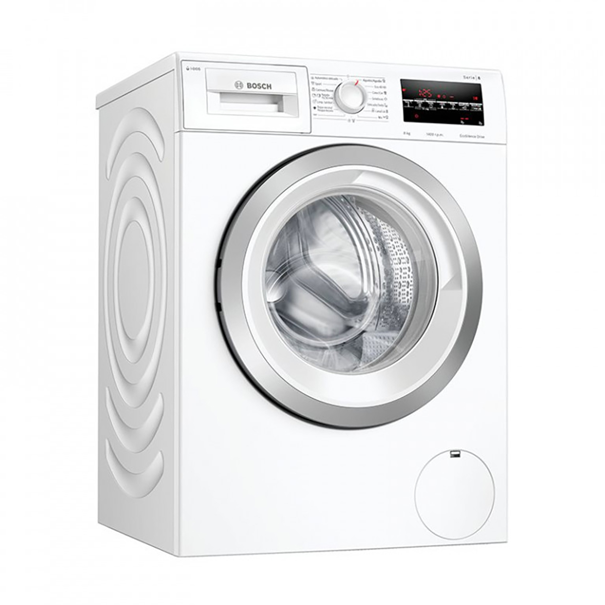 Lavadora de Carga Frontal - WAU28S42ES BOSCH, 8 kg, Blanco