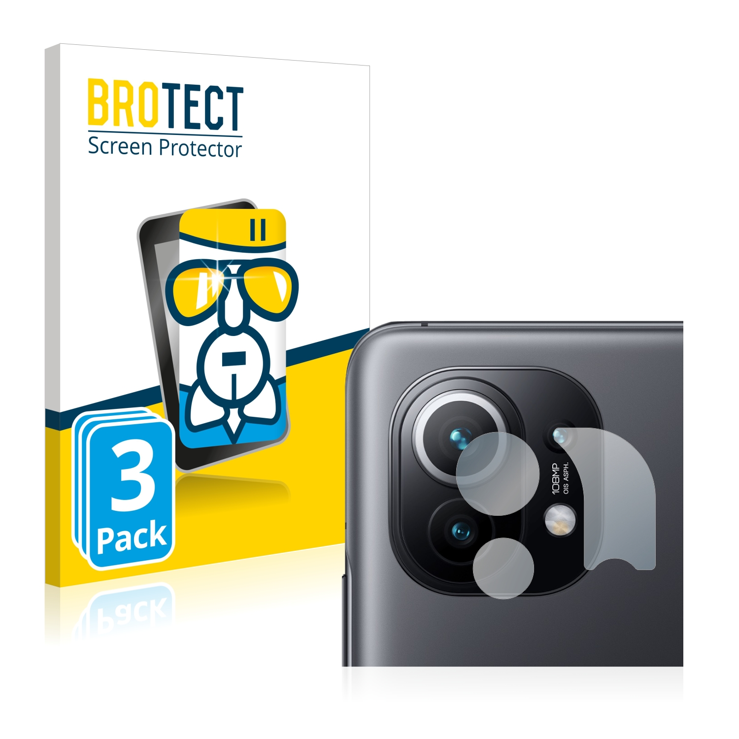 BROTECT 3x Pro) Schutzfolie(für Xiaomi 11 Airglass klare Mi