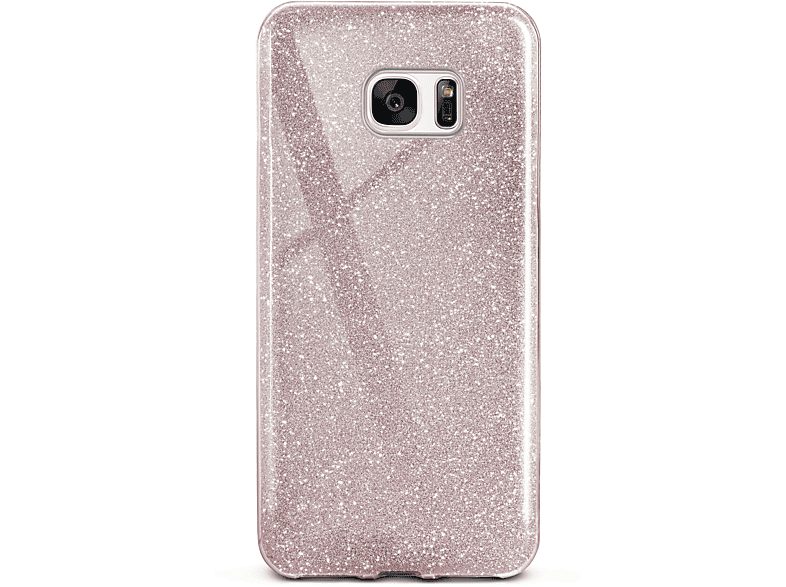 ONEFLOW Glitter Case, Backcover, Samsung, Galaxy S7, Gloss - Rosé