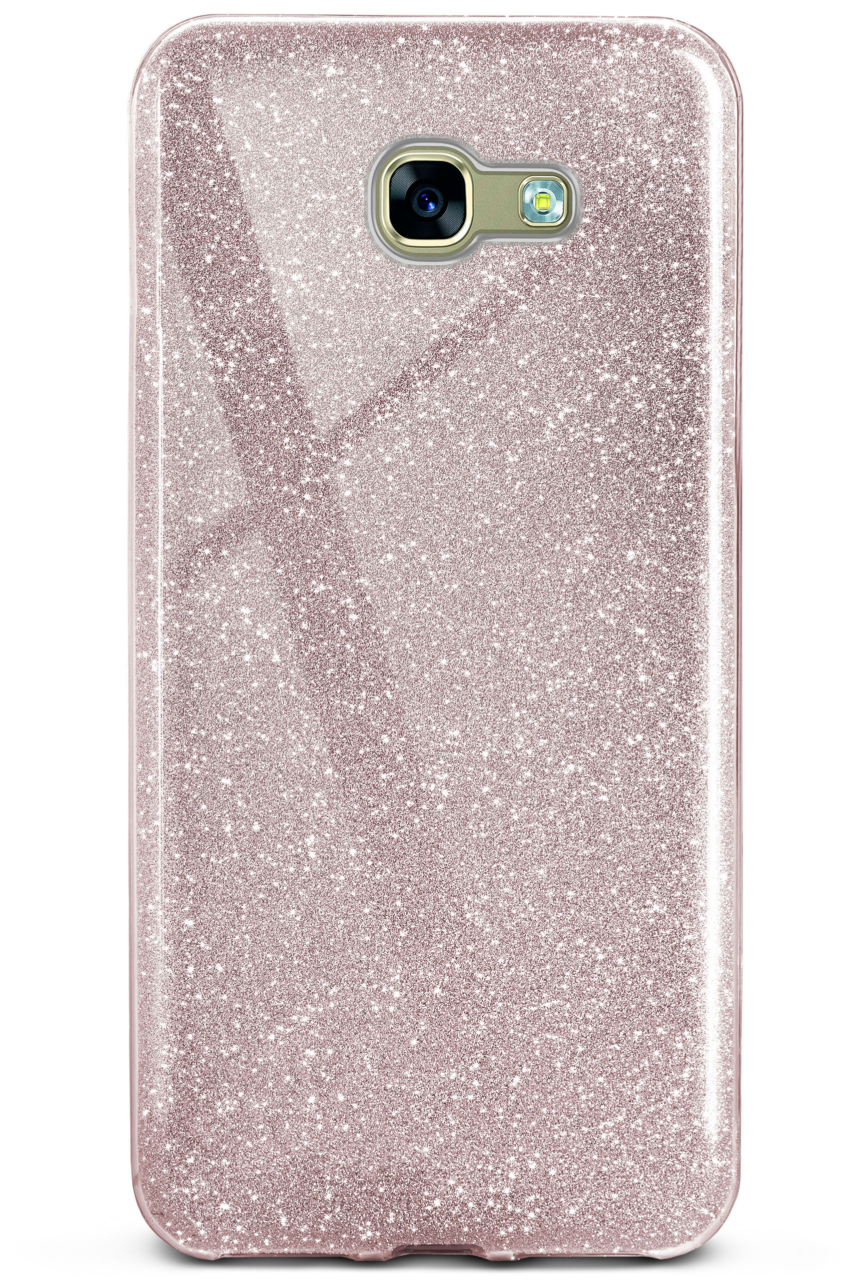 ONEFLOW Glitter Galaxy Backcover, (2017), A3 Case, Gloss - Rosé Samsung