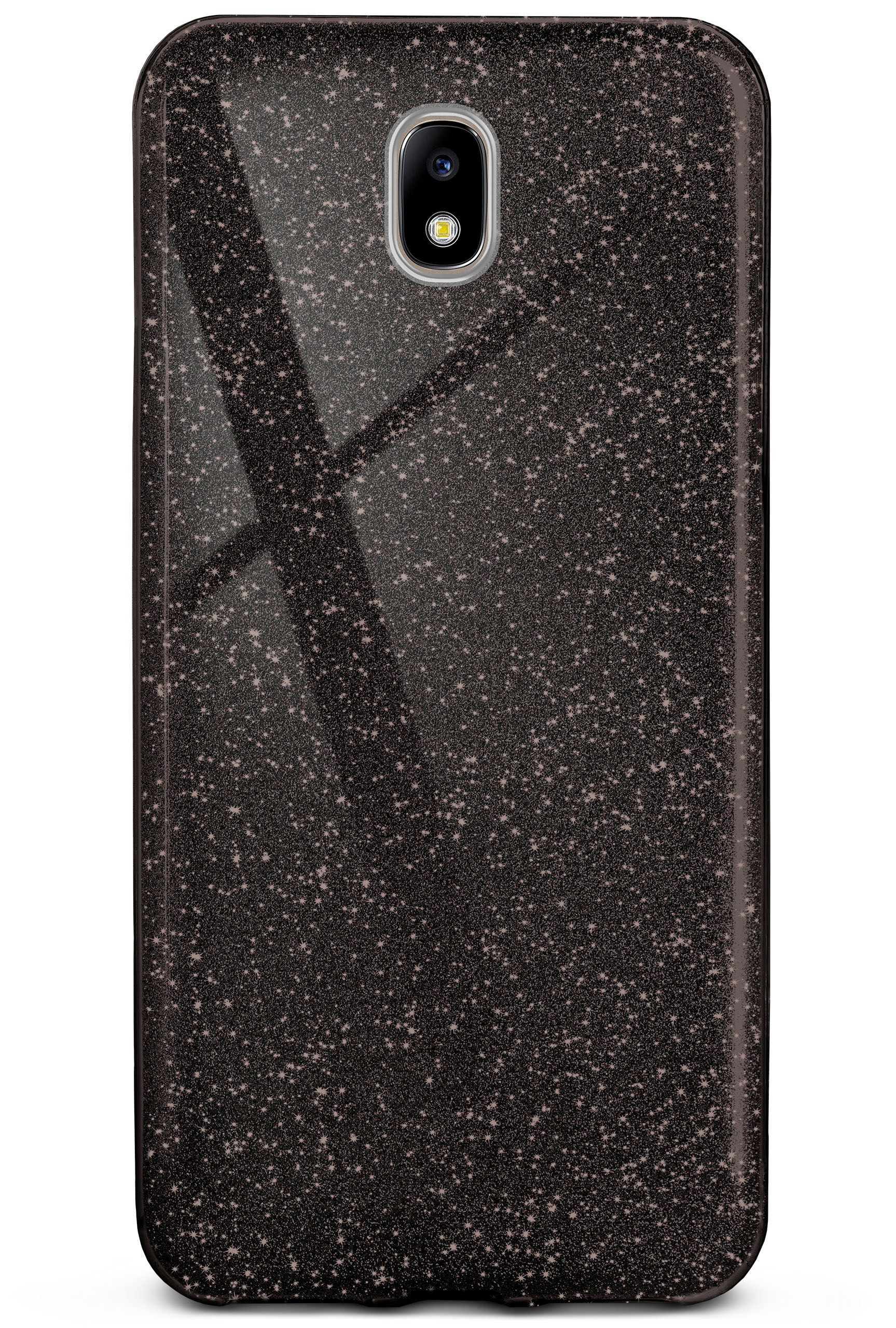 Black ONEFLOW (2017), - Glamour Galaxy Glitter Case, Backcover, J5 Samsung,