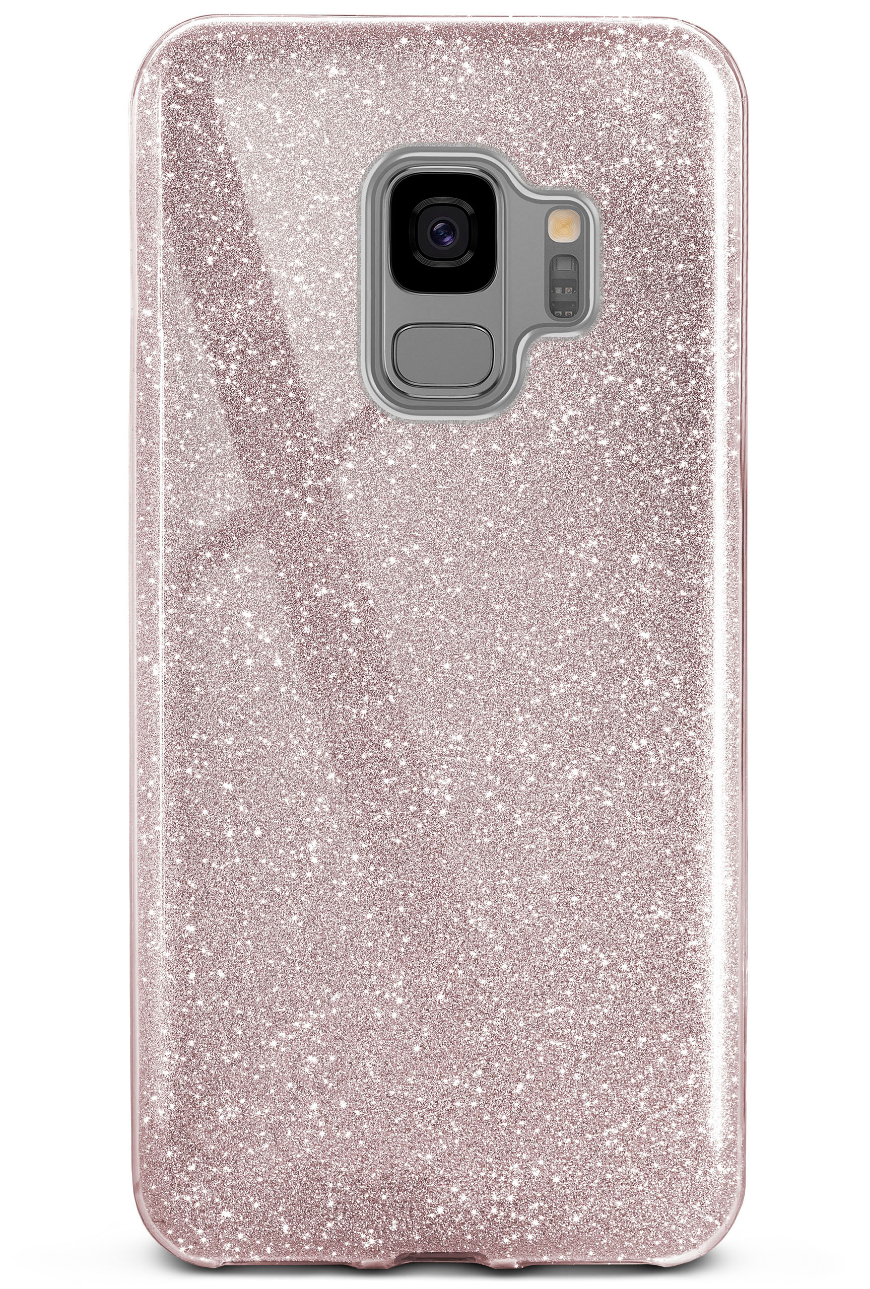 Glitter ONEFLOW Case, Samsung, Backcover, - S9, Gloss Rosé Galaxy