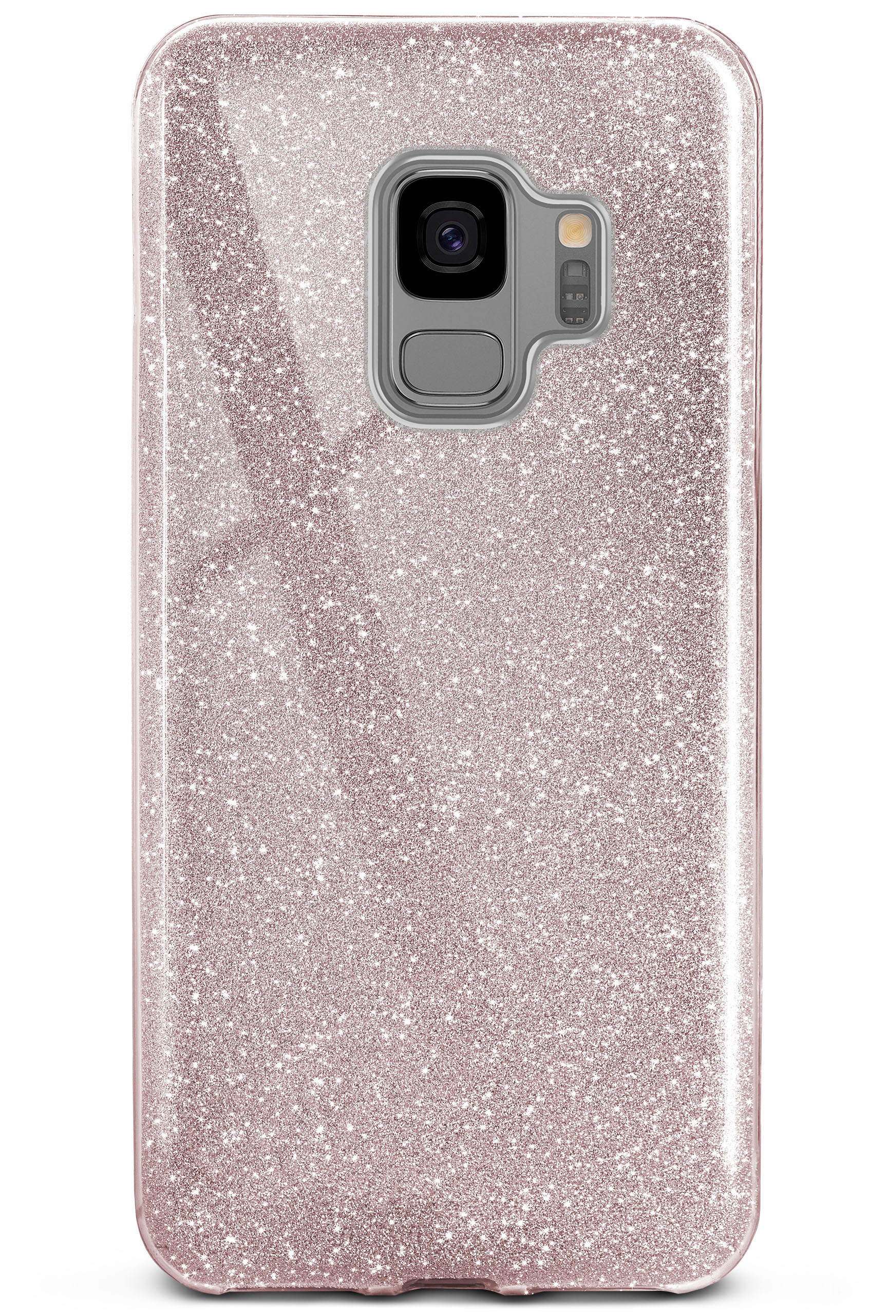 ONEFLOW Glitter Case, Backcover, Gloss Rosé - S9, Galaxy Samsung