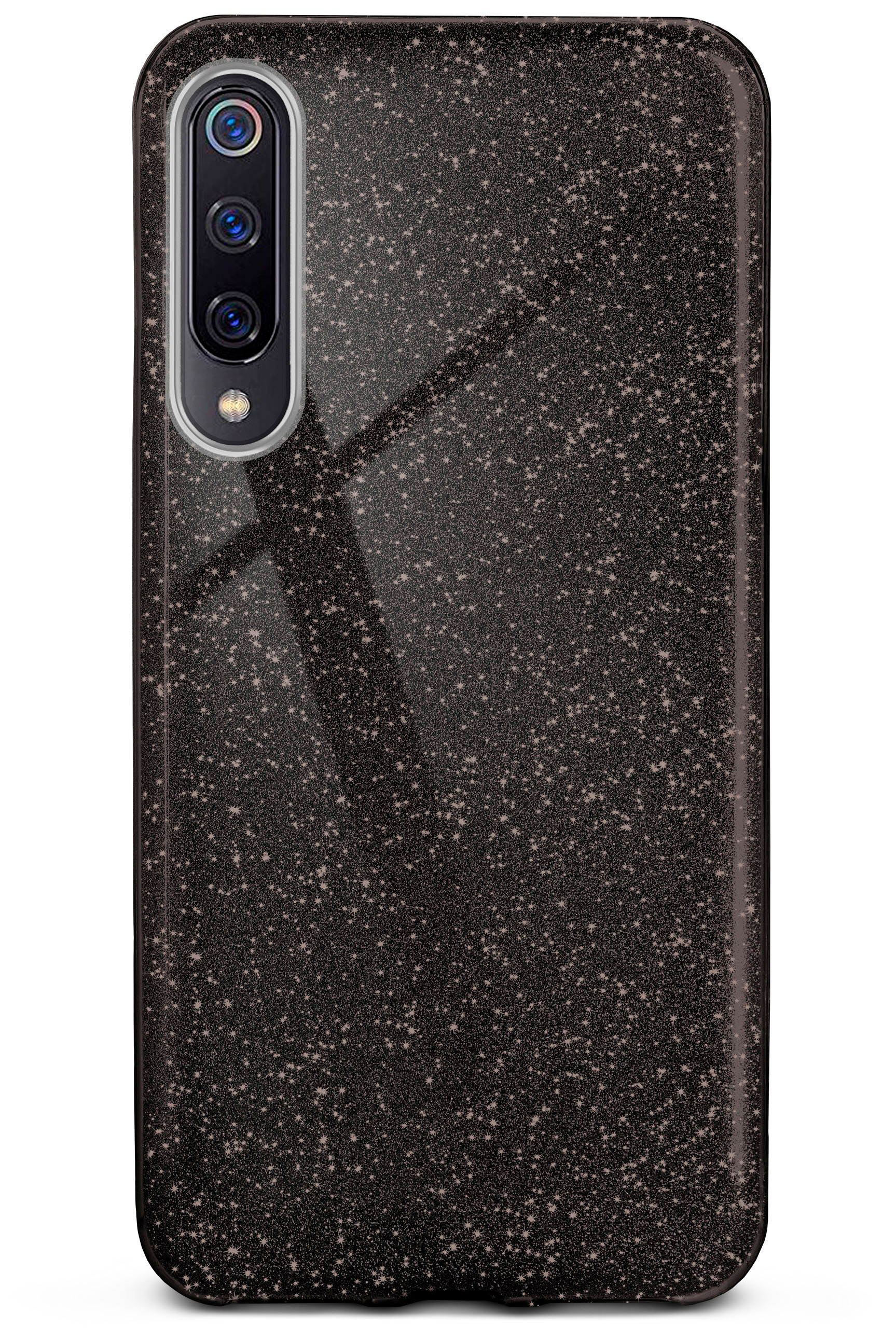 ONEFLOW Glitter Case, Backcover, Explorer, Mi 9 / - Glamour Mi Black 9 Xiaomi
