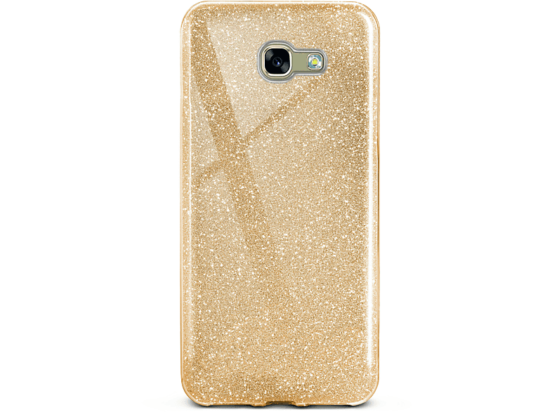 ONEFLOW Glitter Case, Backcover, Samsung, Galaxy A3 (2017), Shine - Gold