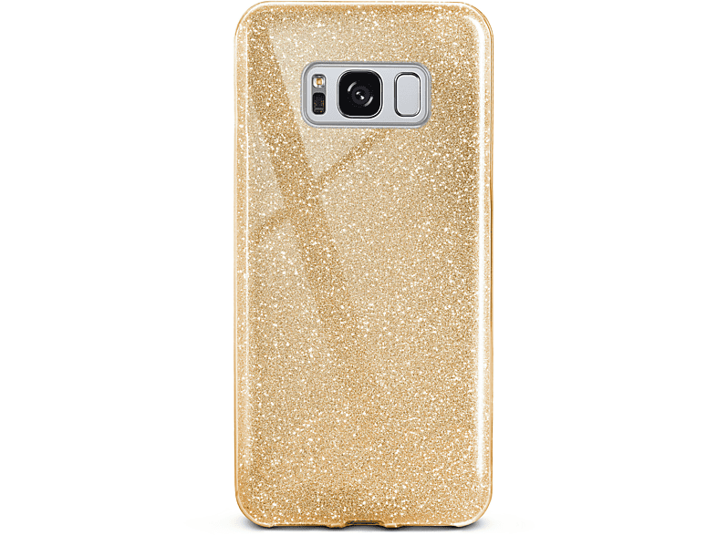 Case, Shine Samsung, ONEFLOW Galaxy - Gold S8, Glitter Backcover,