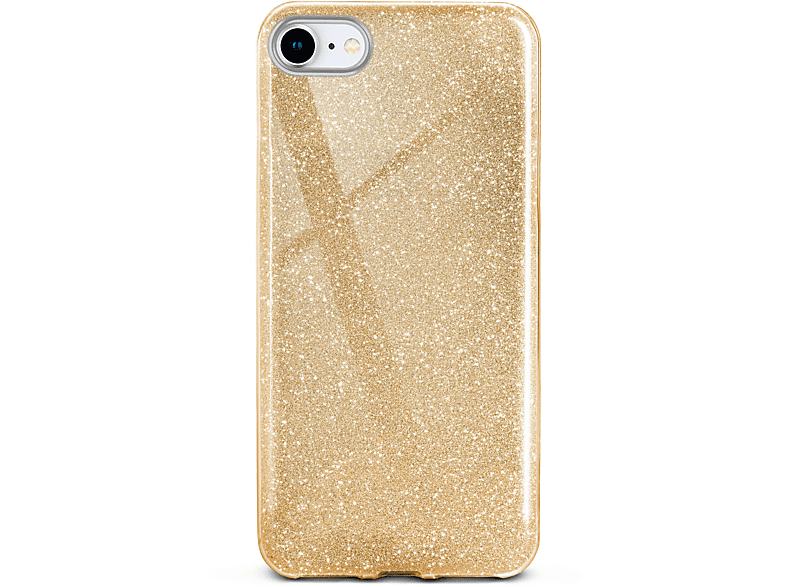 ONEFLOW Glitter Case, Backcover, 8, iPhone 7 iPhone Shine / Apple, - Gold