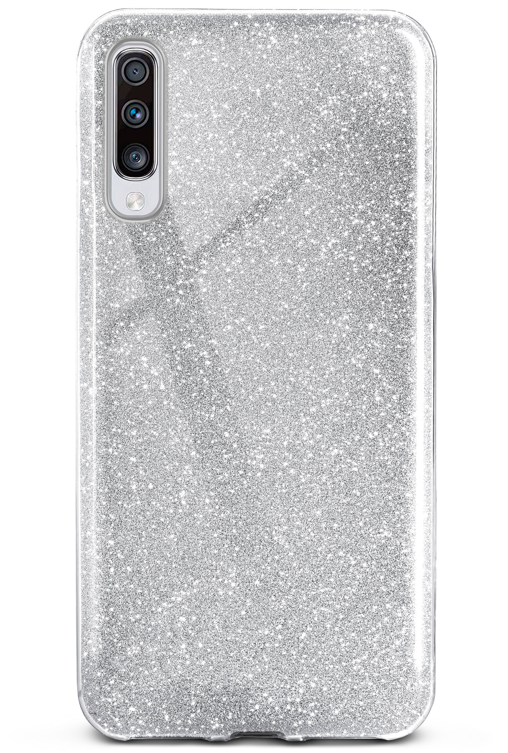 - Glitter ONEFLOW Silver Sparkle Galaxy Samsung, Backcover, A70, Case,