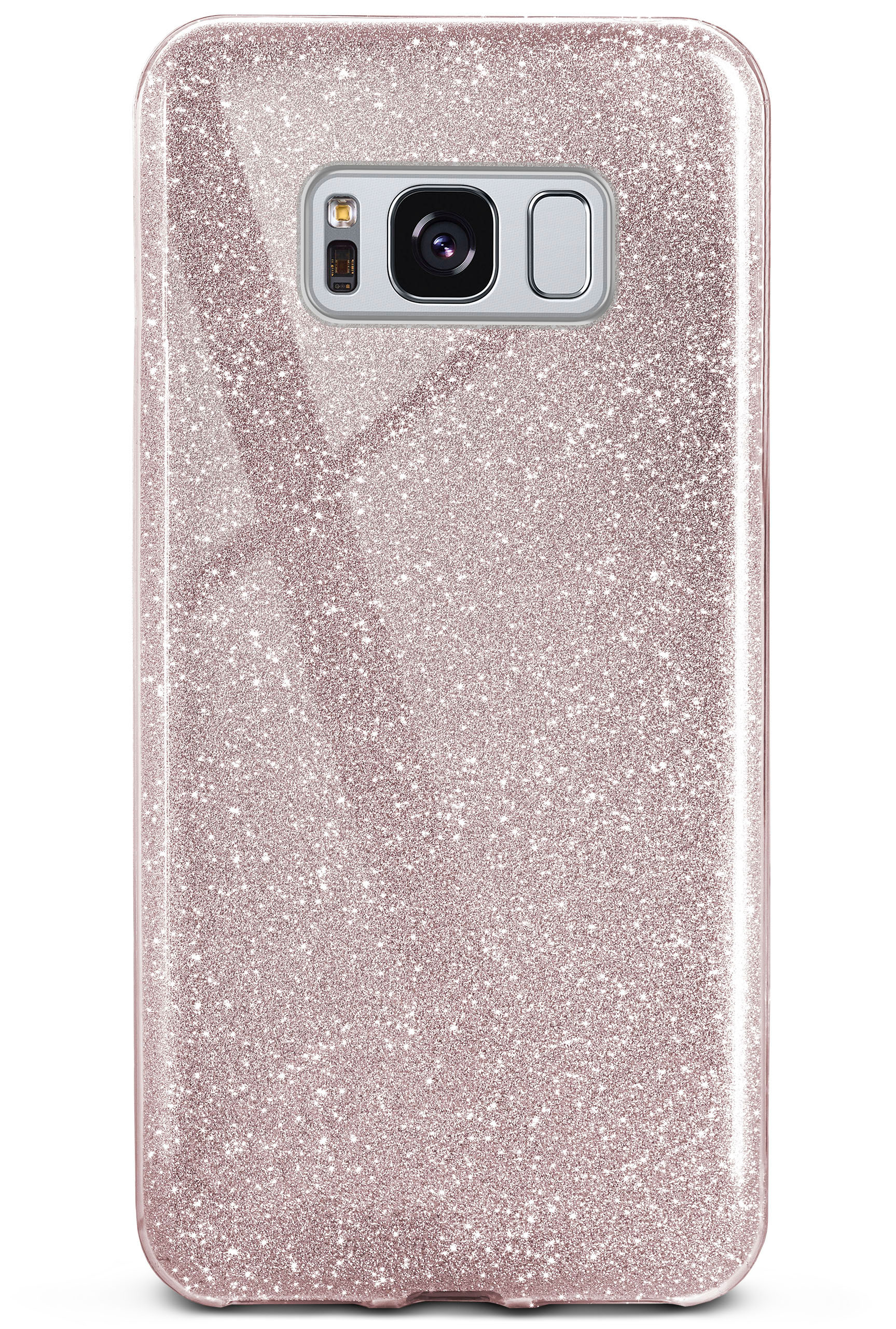 S8, Glitter Case, Gloss Samsung, ONEFLOW Rosé Galaxy - Backcover,