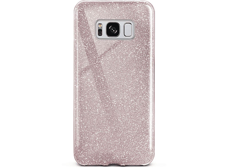 S8, Rosé Backcover, Case, Gloss Galaxy ONEFLOW Samsung, - Glitter