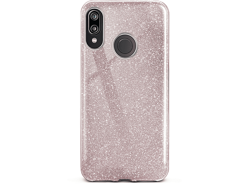 ONEFLOW Glitter Case, Backcover, Huawei, P20 Lite, Gloss - Rosé