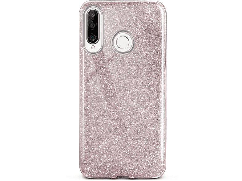 ONEFLOW Glitter Case, Backcover, Huawei, P30 Lite/P30 Lite New, Gloss - Rosé