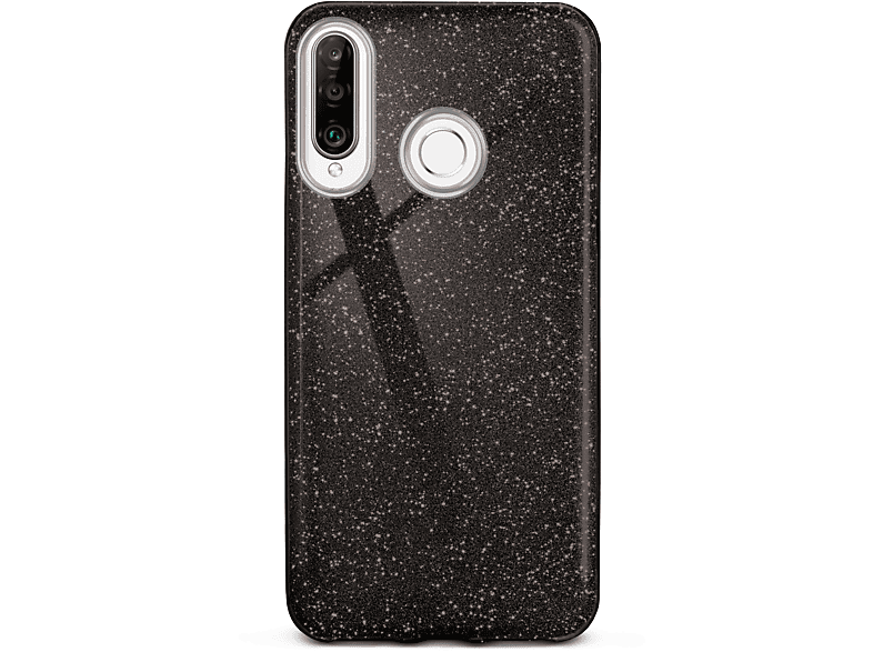 Backcover, P30 - Case, ONEFLOW Huawei, Black Glamour Lite New, Lite/P30 Glitter