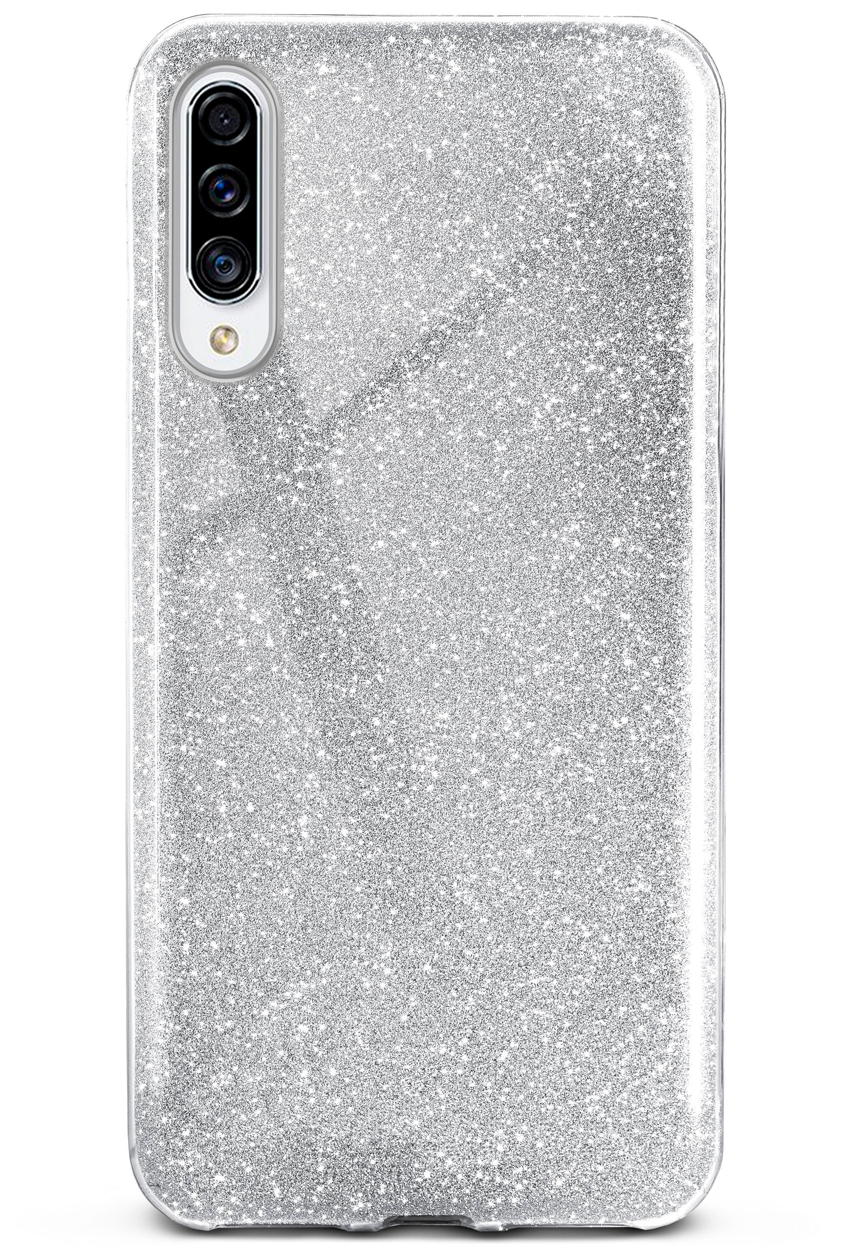 ONEFLOW Glitter Case, Backcover, Samsung, Galaxy / Sparkle Silver A50 - A30s