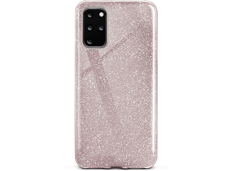 ONEFLOW Glitter Galaxy Case, Plus Samsung, Rosé Gloss Backcover, - / S20 5G