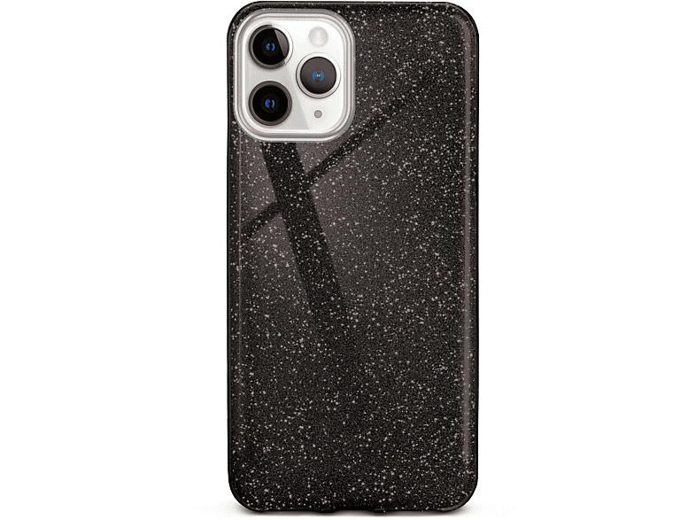 ONEFLOW Glitter Case, Backcover, Apple, iPhone 11 Pro, Glamour - Black