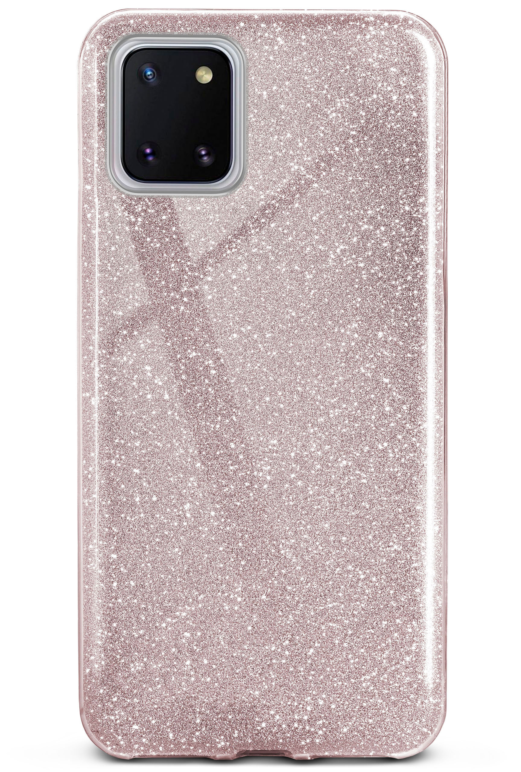 ONEFLOW Glitter Case, Backcover, Gloss Samsung, - Note Galaxy 10 Lite, Rosé