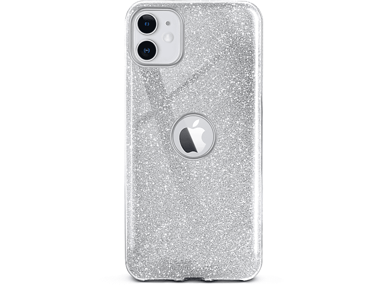 ONEFLOW Glitter Case, Backcover, Apple, iPhone 11, Sparkle - Silver