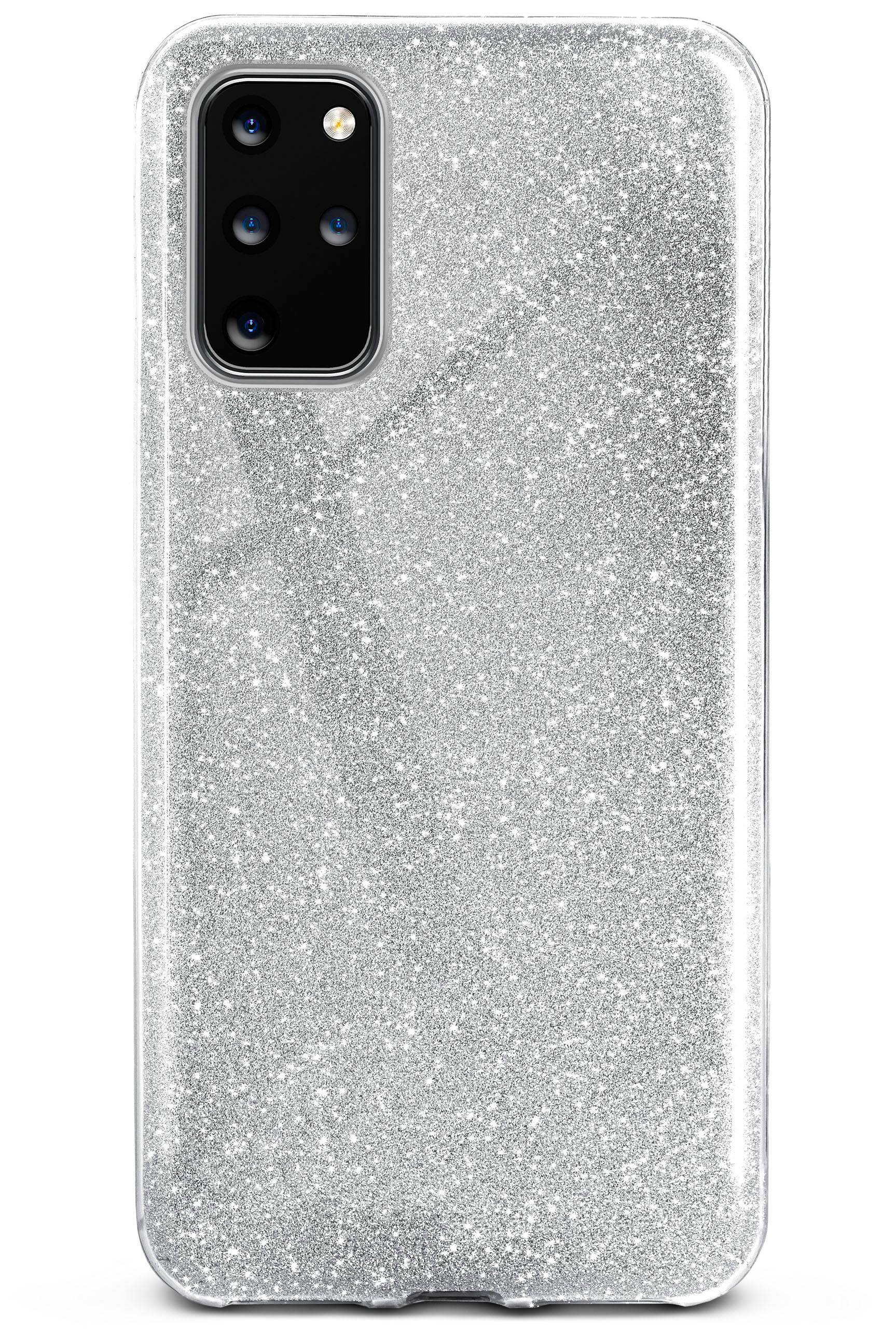 Sparkle Samsung, Galaxy S20 Backcover, ONEFLOW - / 5G, Plus Silver Case, Glitter