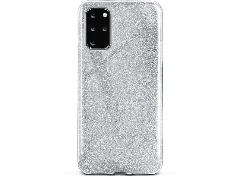 Plus 5G, - Case, Glitter Sparkle ONEFLOW Backcover, S20 Samsung, Galaxy / Silver