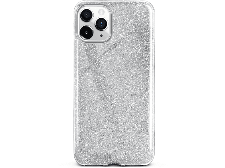 ONEFLOW Glitter Case, Backcover, Apple, iPhone 11 Pro Max, Sparkle - Silver