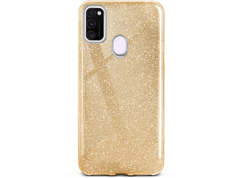 ONEFLOW Glitter Case, Backcover, Samsung, Galaxy M30s, Shine - Gold