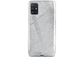 ONEFLOW Glitter Case, Backcover, Samsung, Galaxy A71, Sparkle - Silver