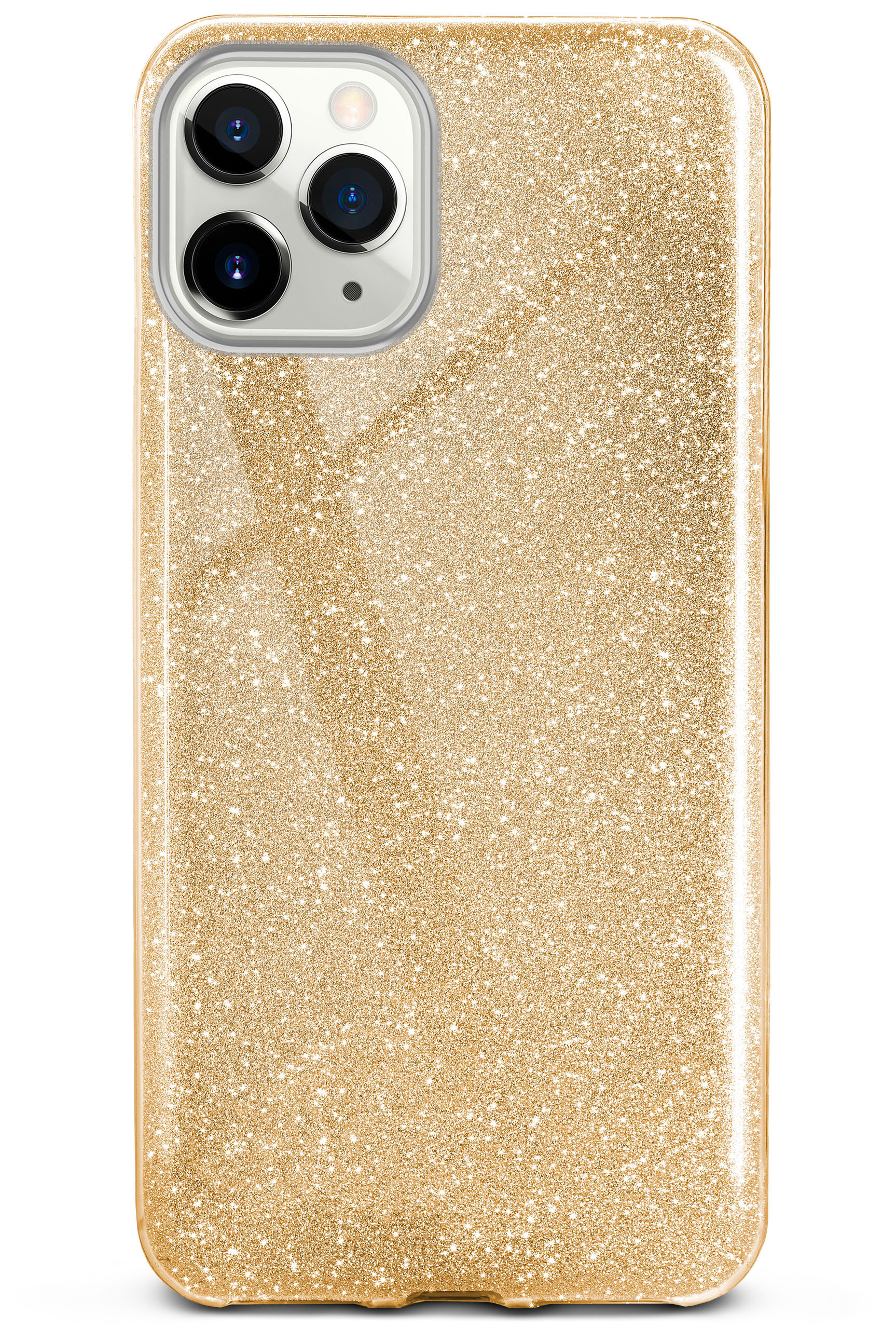 ONEFLOW Glitter Case, Backcover, Apple, Gold 11 iPhone Shine Pro - Max