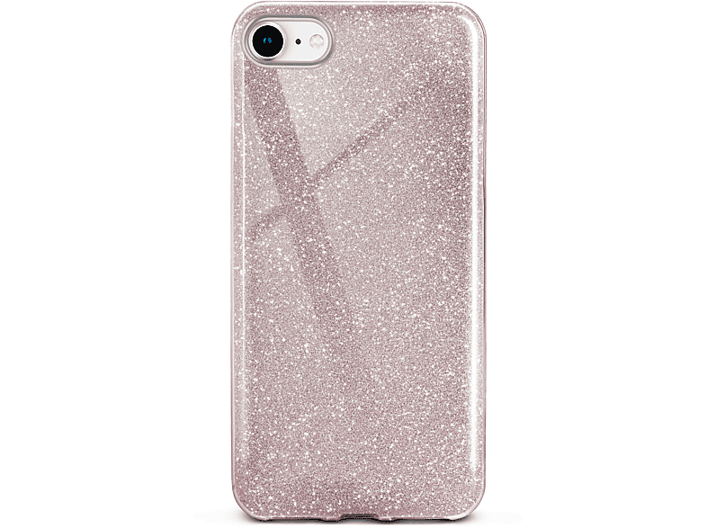 ONEFLOW Glitter Case, Backcover, Apple, iPhone SE (2020), Gloss - Rosé