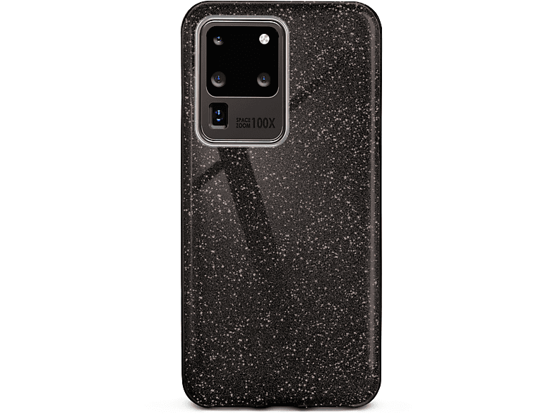 ONEFLOW Glitter Case, Backcover, Samsung, Galaxy S20 Ultra / 5G, Glamour - Black