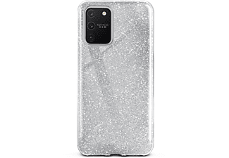 ONEFLOW Glitter Case, Backcover, Samsung, Galaxy S10 Lite, Sparkle - Silver