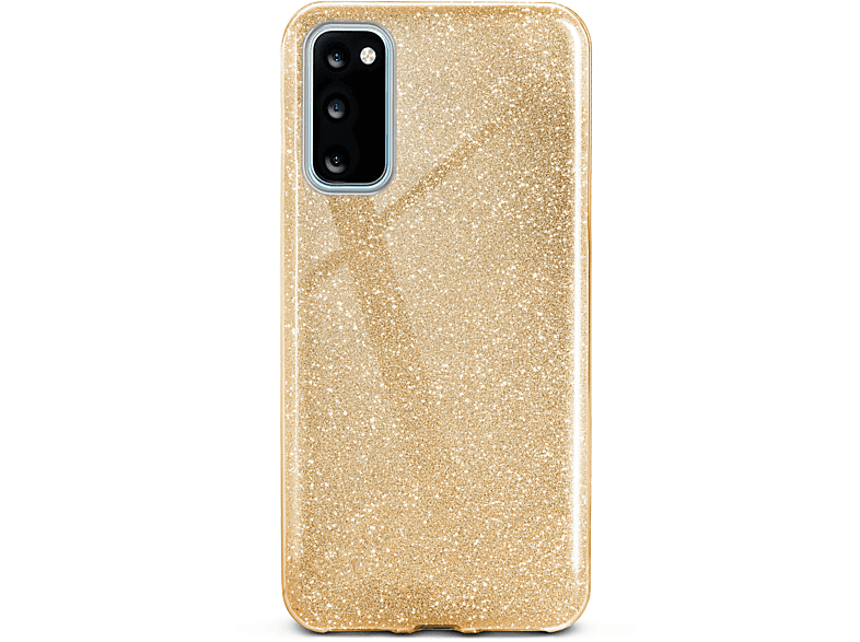 ONEFLOW Galaxy / Shine S20 Case, - 5G, Glitter Backcover, Samsung, S20 Gold