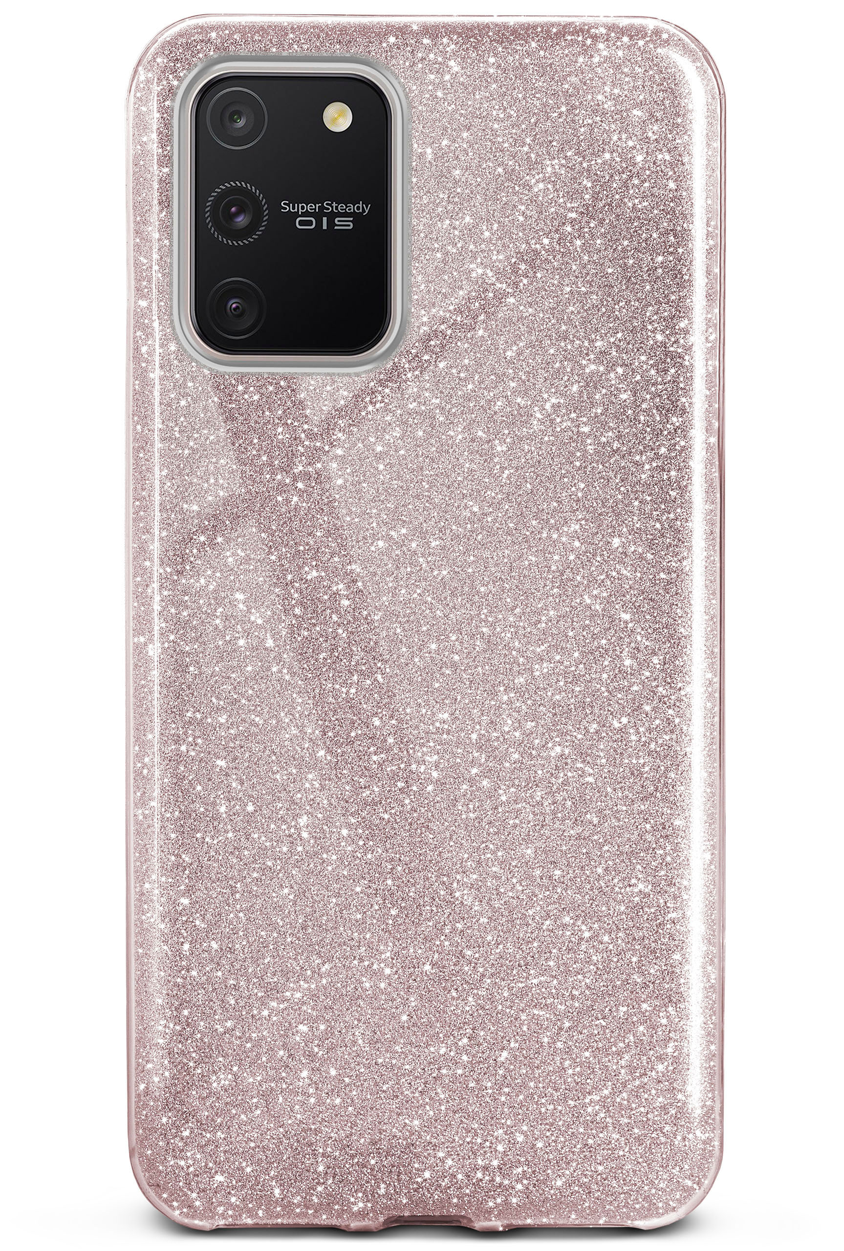 Lite, Rosé Glitter Case, S10 Backcover, - Gloss ONEFLOW Samsung, Galaxy
