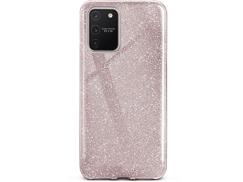 ONEFLOW Glitter Gloss Lite, S10 Rosé Galaxy - Backcover, Case, Samsung