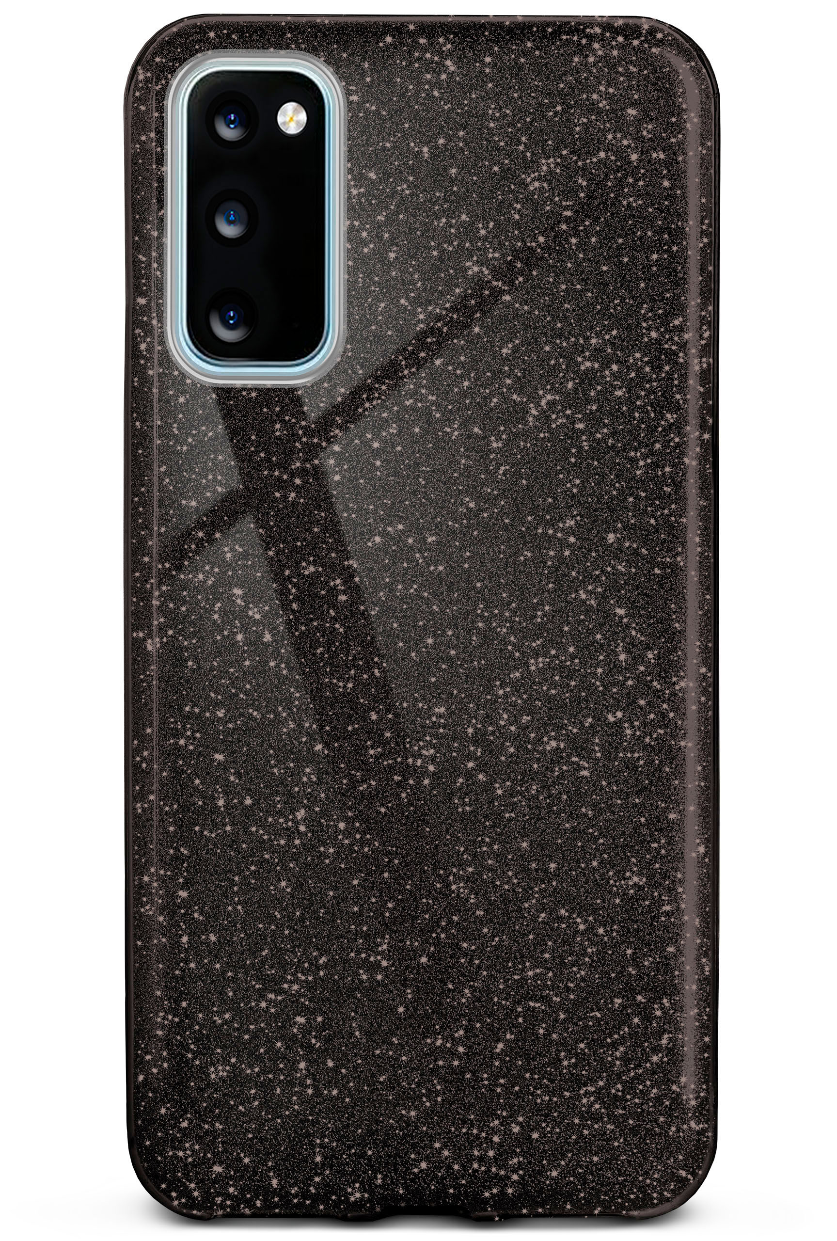 - 5G, Backcover, S20 ONEFLOW S20 Samsung, Glamour Galaxy / Glitter Case, Black